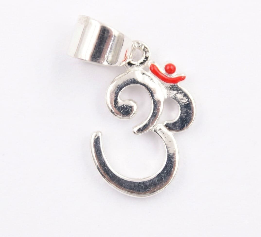 Sacred Om Silver Pendant